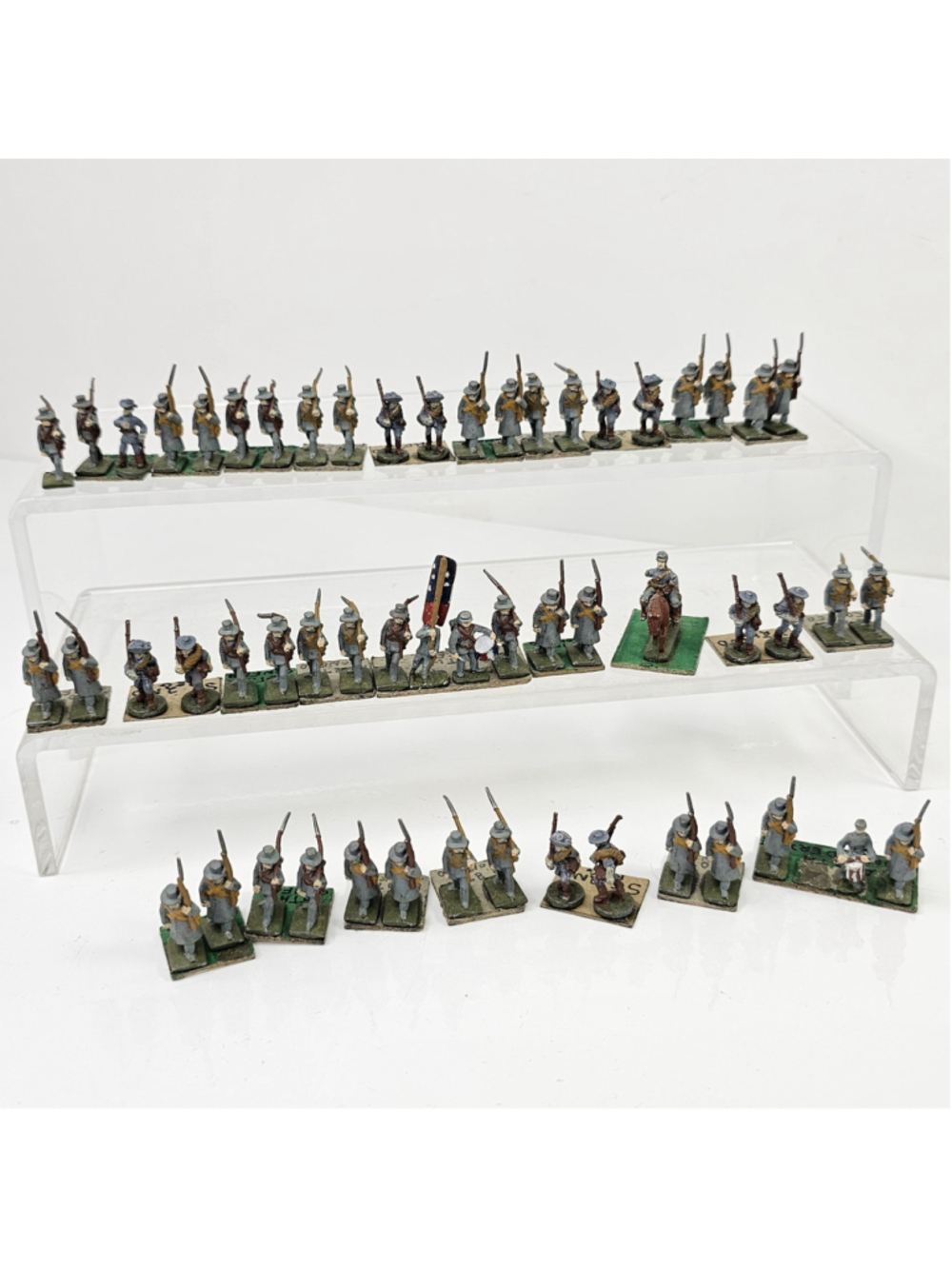Vintage 55pc Hand Painted Lead Toy Soldiers Military Figures Infantry Cavalry...